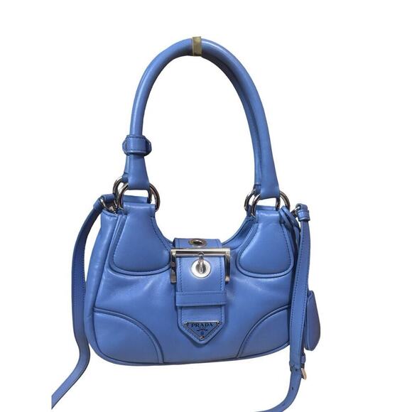 $2950 NEW PRADA MOON NAPPA LEATHER RE-EDITION 2002 MINI SHOULDER BAG PURSE AUTH! - Picture 1 of 10